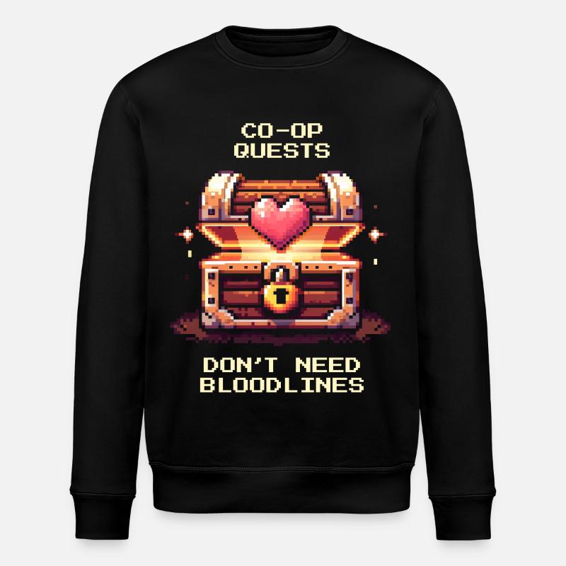 Co-Op-Quests ohne Blutlinie | Patchworkfamilie - Stanley/Stella Unisex Bio-Sweatshirt ROLLER - Schwarz