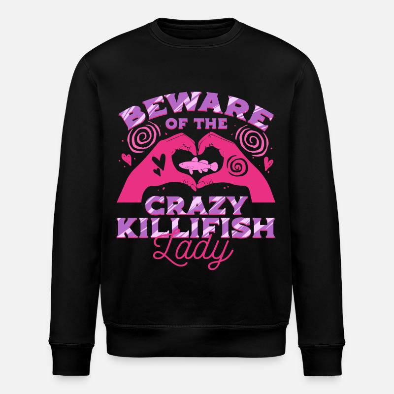 Zahnkarpfen Killfisch Zahnkärpflinge - Stanley/Stella Unisex Bio-Sweatshirt ROLLER - Schwarz