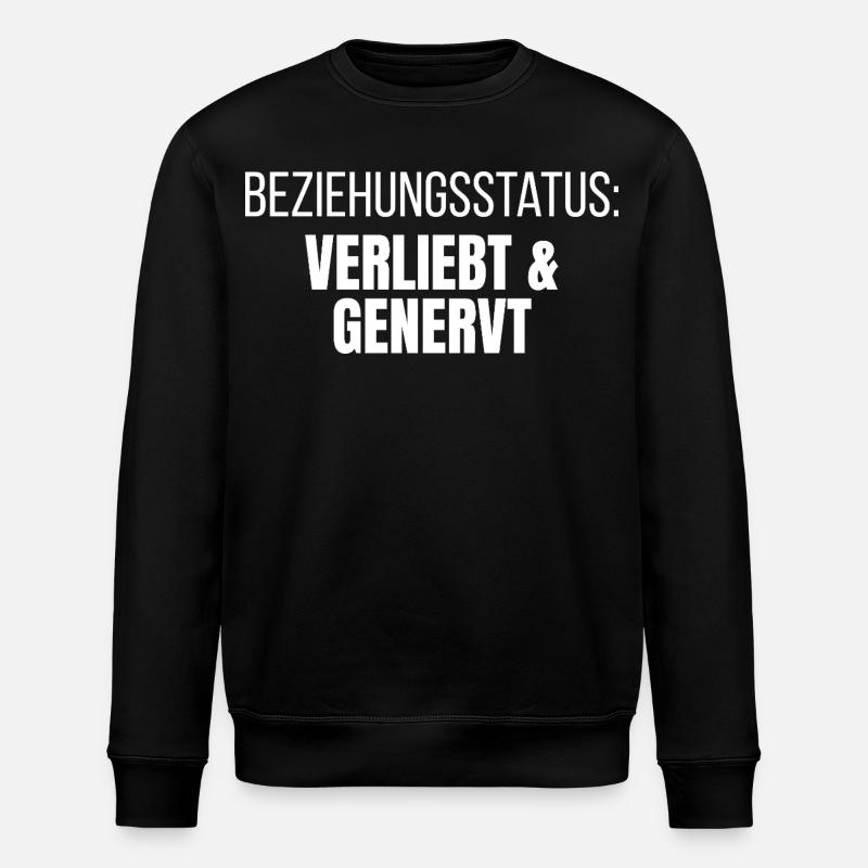 Beziehungsstatus Verliebt und Genervt - Stanley/Stella Unisex Bio-Sweatshirt ROLLER - Schwarz