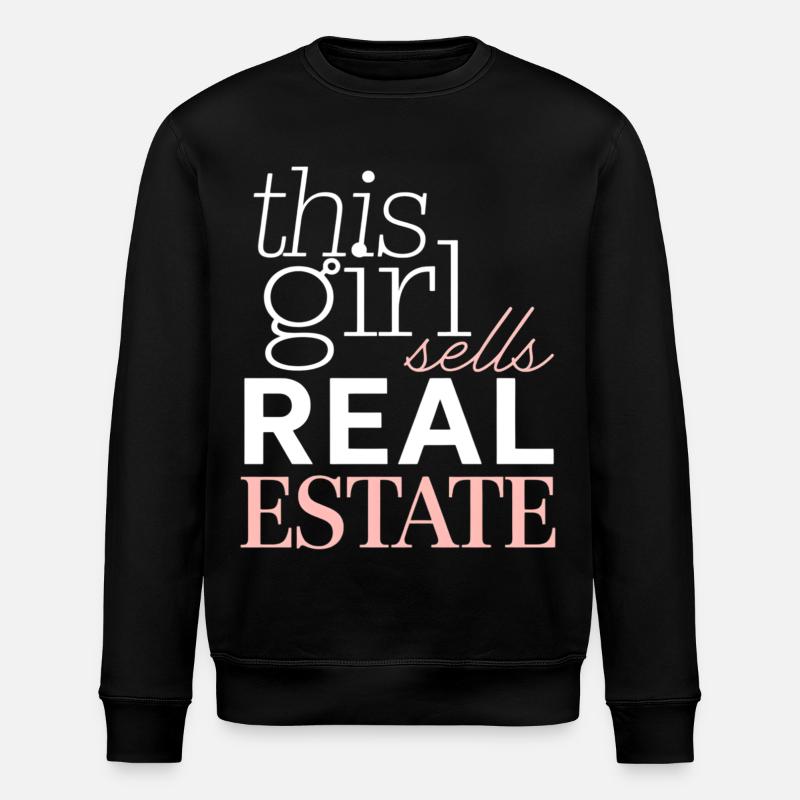 Cette fille vend de l’immobilier - Sweat bio ROLLER Stanley/Stella Unisexe - noir