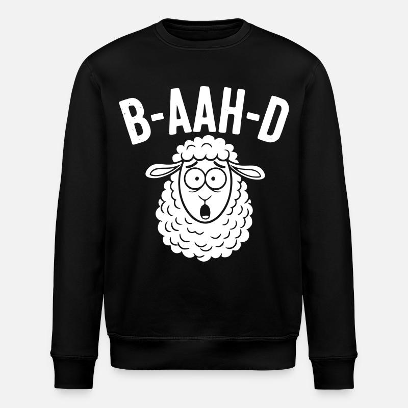 Sheep Pun Humor - Stanley/Stella ROLLER Unisex Organic Sweatshirt - black