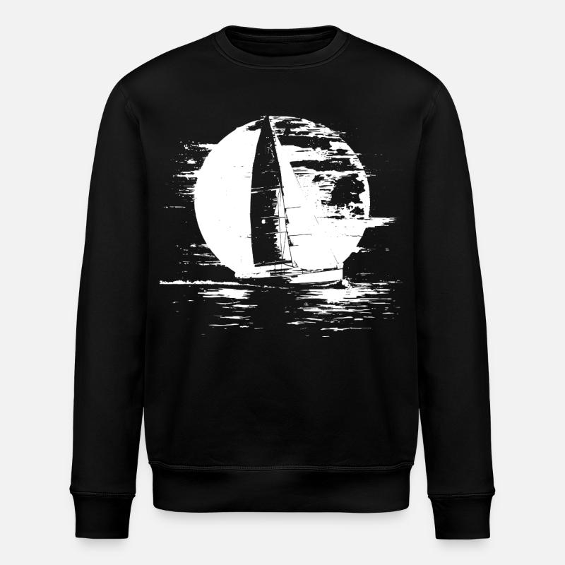 Croquis de navigation - Sweat bio ROLLER Stanley/Stella Unisexe - noir