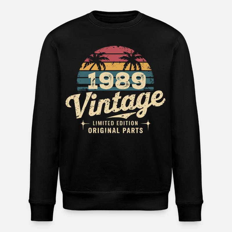 1989 - Sweat bio ROLLER Stanley/Stella Unisexe - noir