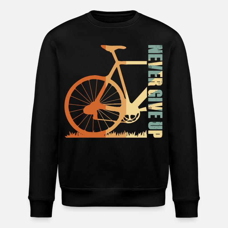 Bike Silhouette Gradient Design - Stanley/Stella ROLLER Unisex Organic Sweatshirt - black