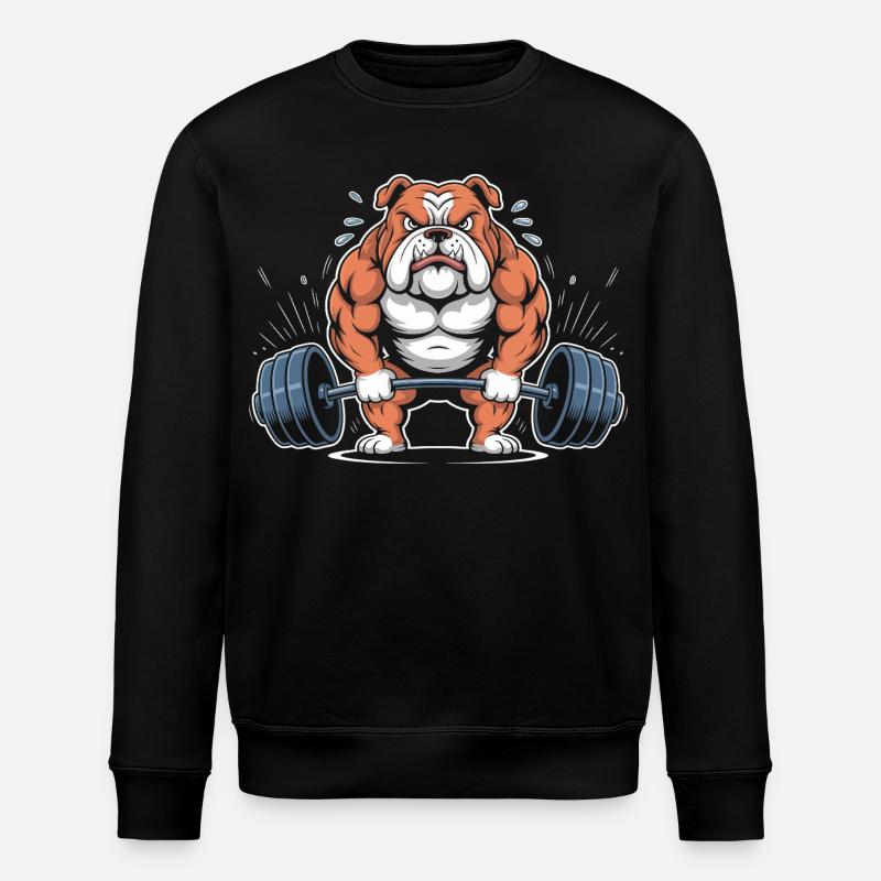 Levage de bouledogues puissants - Sweat bio ROLLER Stanley/Stella Unisexe - noir
