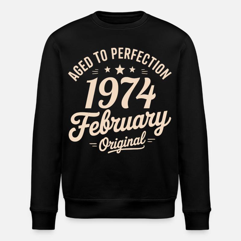 Février 1974 – Februar 1974 - Stanley/Stella Unisex Bio-Sweatshirt ROLLER - Schwarz