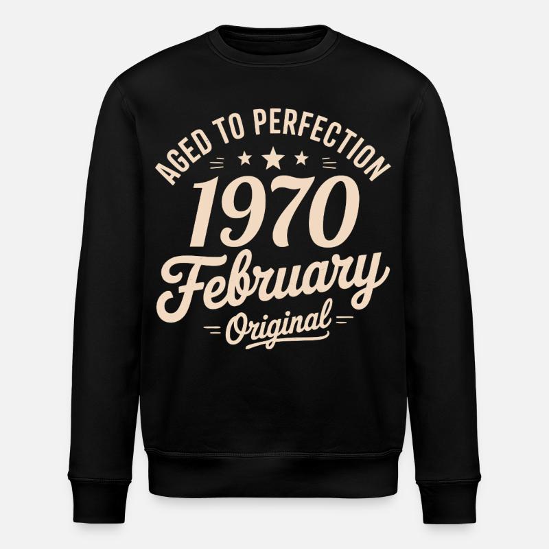 Février 1970 – Februar 1970 - Stanley/Stella Unisex Bio-Sweatshirt ROLLER - Schwarz