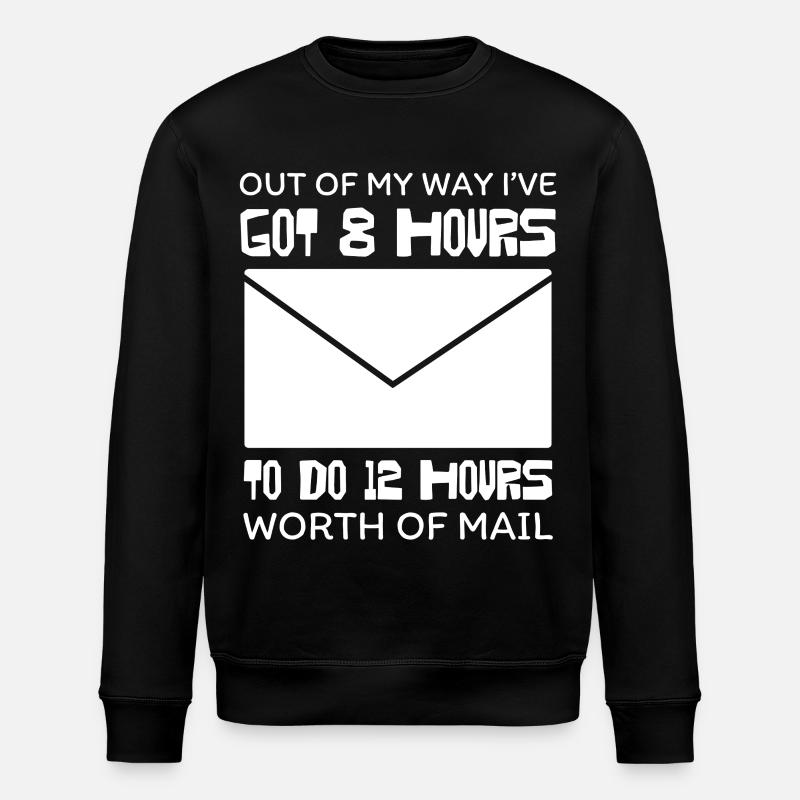 Eight-hour e-mail marathon - Stanley/Stella ROLLER Unisex Organic Sweatshirt - black