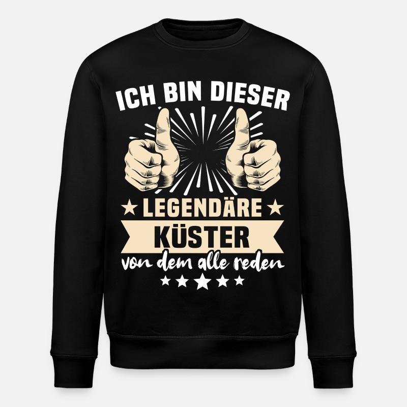 Sexton Sayings - Stanley/Stella ROLLER Unisex Organic Sweatshirt - black