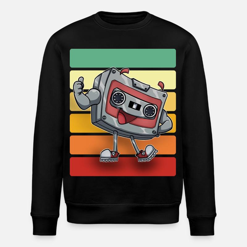 Cassette - Sweat bio ROLLER Stanley/Stella Unisexe - noir