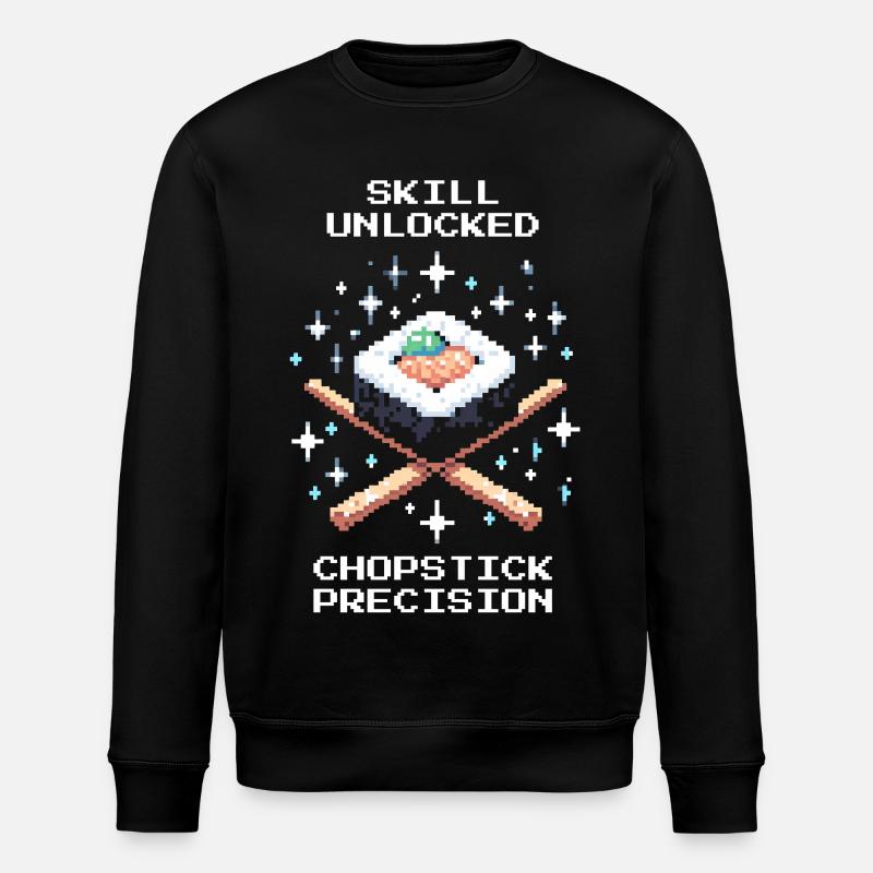 Skill Unlocked | Chopsticks Precision - Stanley/Stella ROLLER Unisex Organic Sweatshirt - black