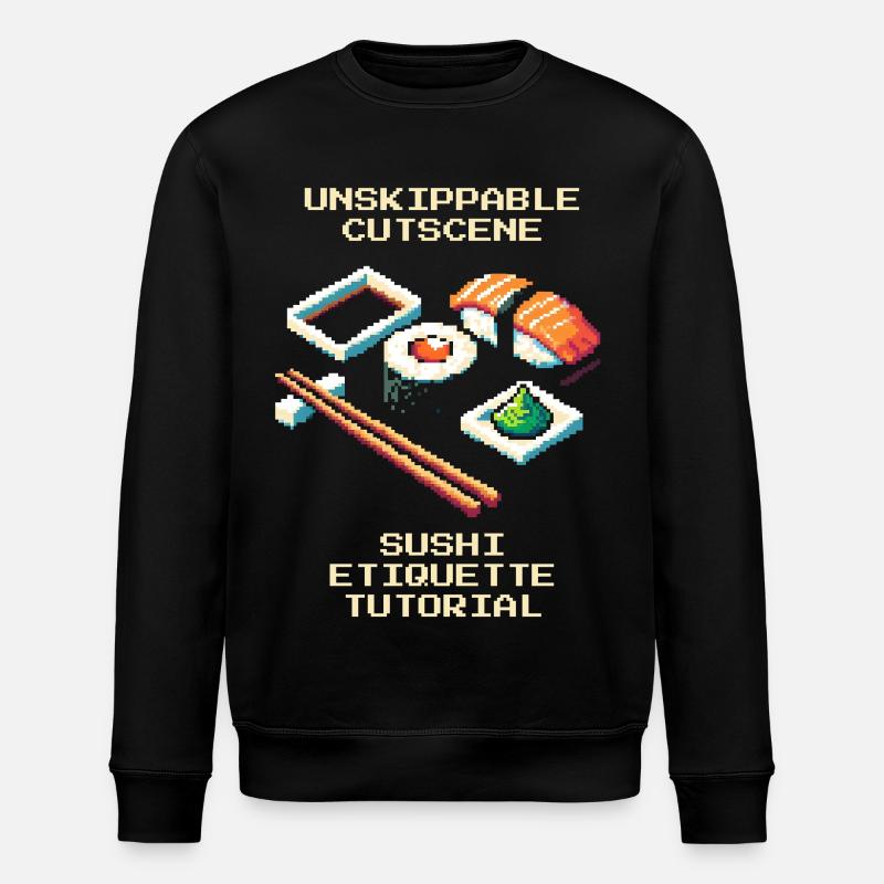 Unstoppable Cutscene | Sushi Etiquette Tutorial - Stanley/Stella ROLLER Unisex Organic Sweatshirt - black