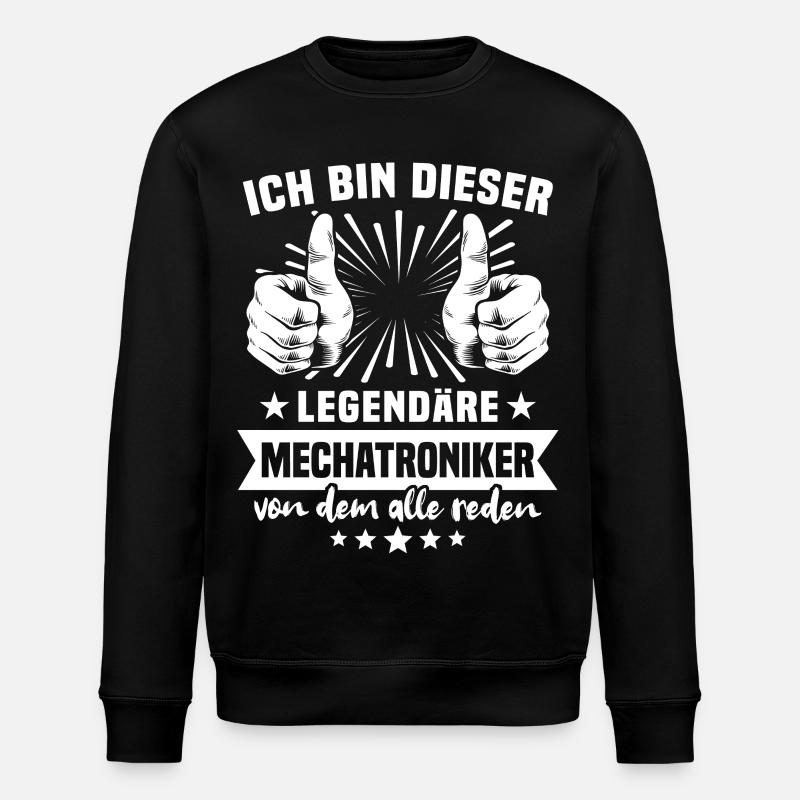 Mechatronics Technician Legend - Stanley/Stella ROLLER Unisex Organic Sweatshirt - black