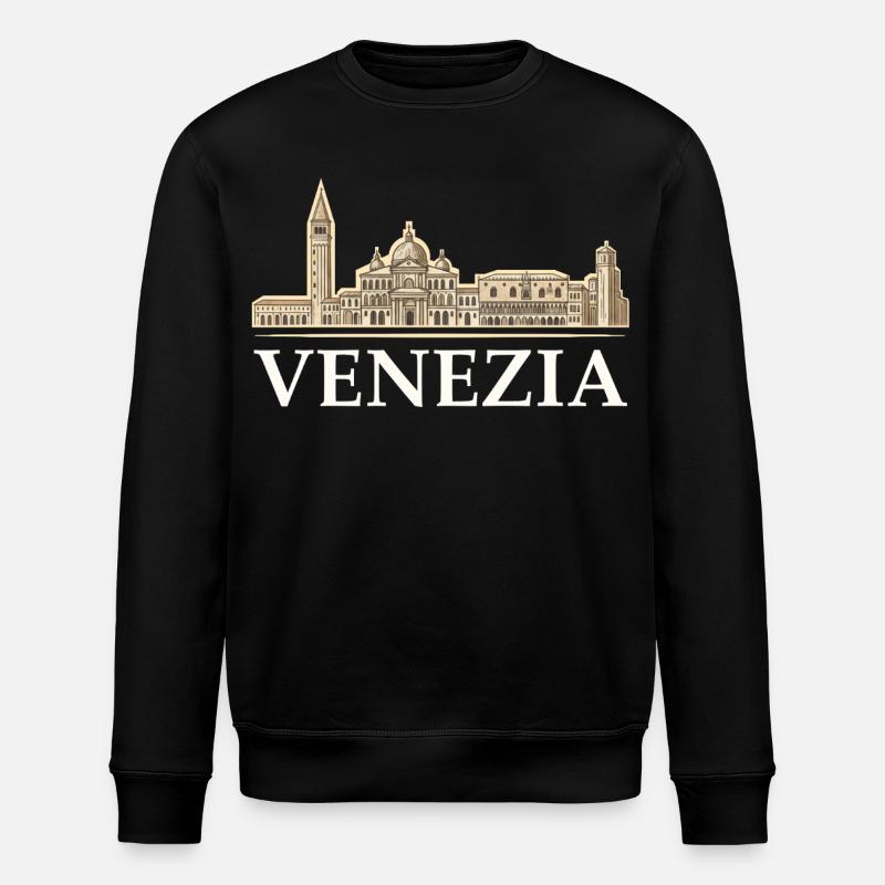 Venezia Feeling - Stanley/Stella Unisex Bio-Sweatshirt ROLLER - Schwarz