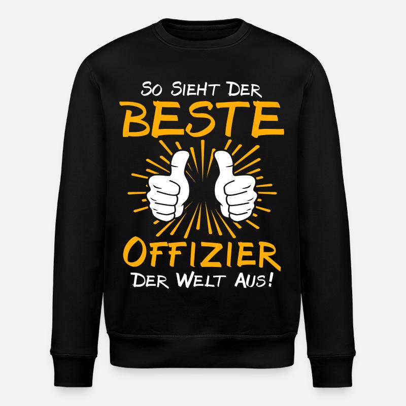 Idée de cadeau pour officier - Sweat bio ROLLER Stanley/Stella Unisexe - noir