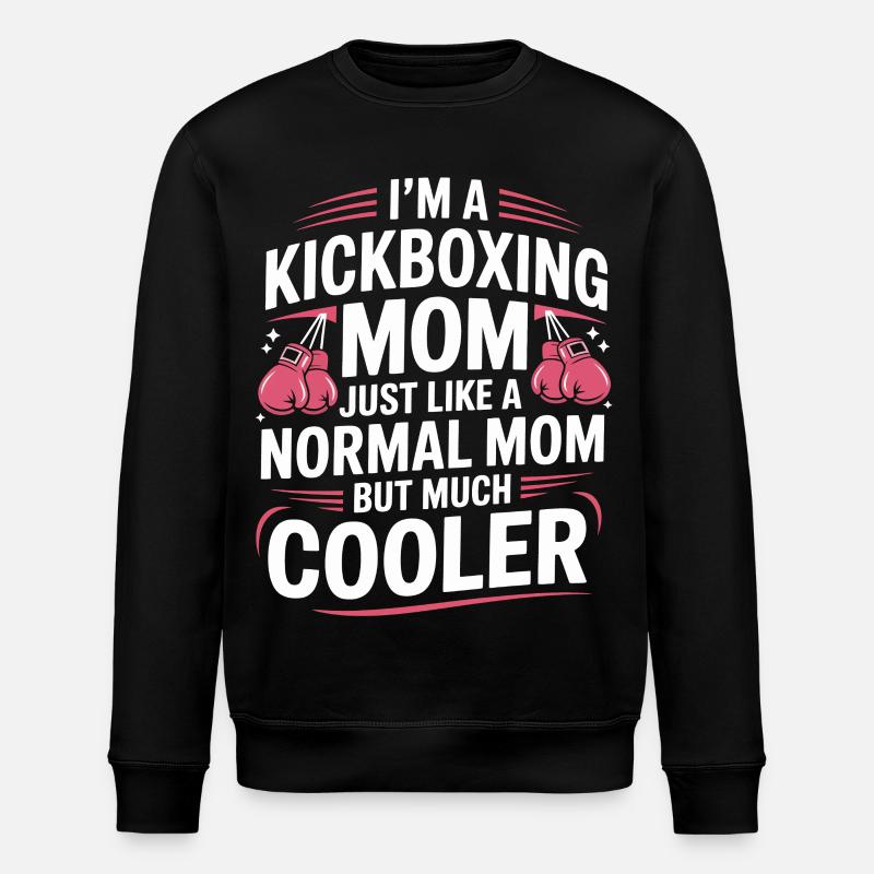 Kickboxing Mutter Motiv - Stanley/Stella Unisex Bio-Sweatshirt ROLLER - Schwarz