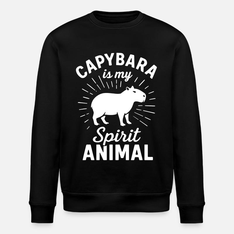 Capybara - Stanley/Stella Unisex Bio-Sweatshirt ROLLER - Schwarz