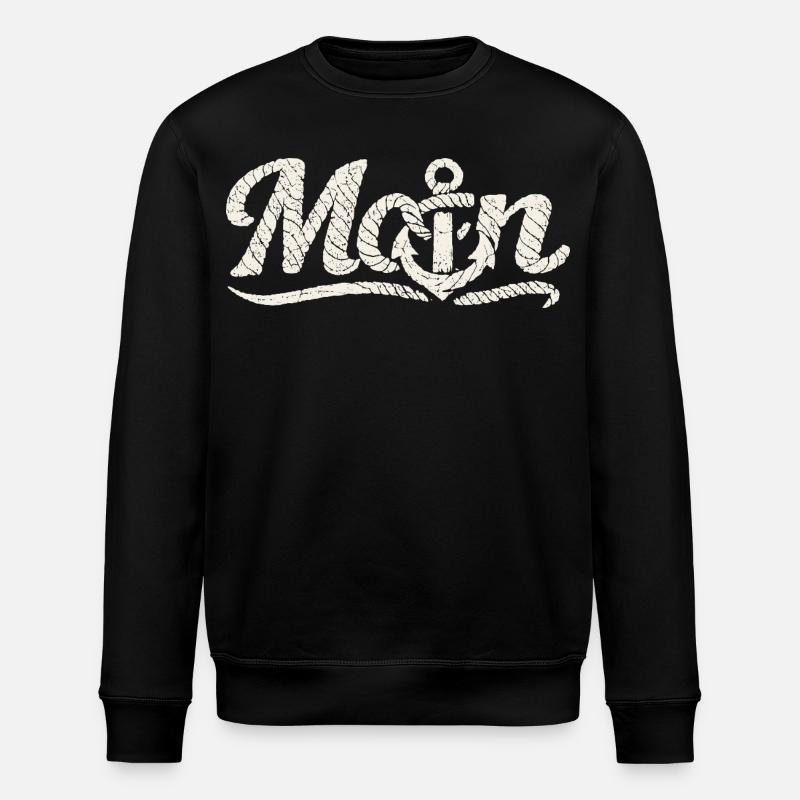 Conception côtière Moin Anchor - Sweat bio ROLLER Stanley/Stella Unisexe - noir