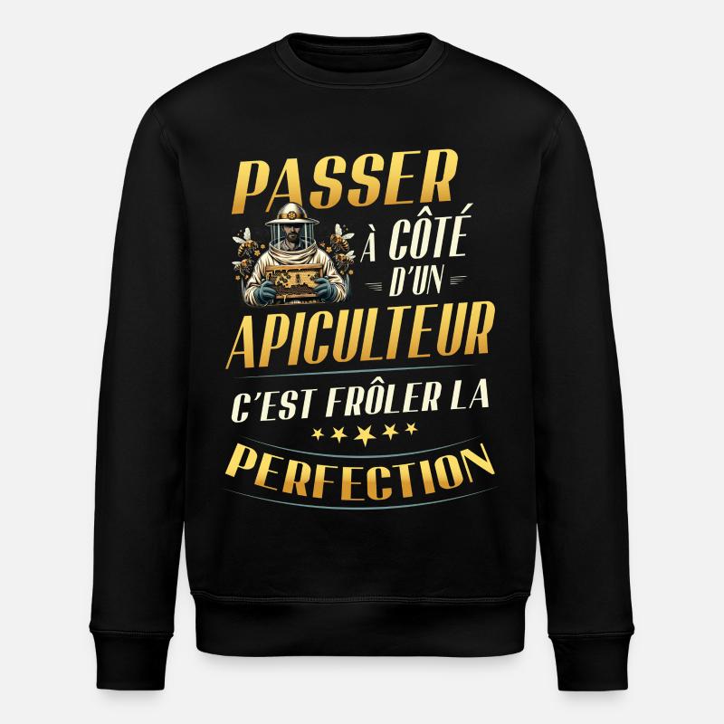 Imkergeschenk Nahe der Perfektion - Stanley/Stella Unisex Bio-Sweatshirt ROLLER - Schwarz