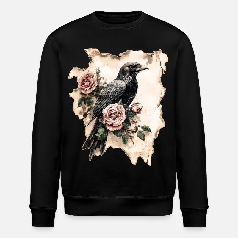 Corbeau - Sweat bio ROLLER Stanley/Stella Unisexe - noir
