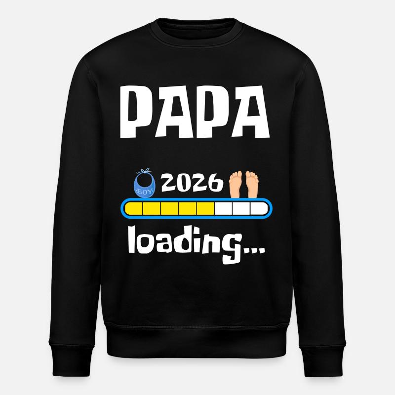 Papa 2026 Loading - Stanley/Stella Unisex Bio-Sweatshirt ROLLER - Schwarz