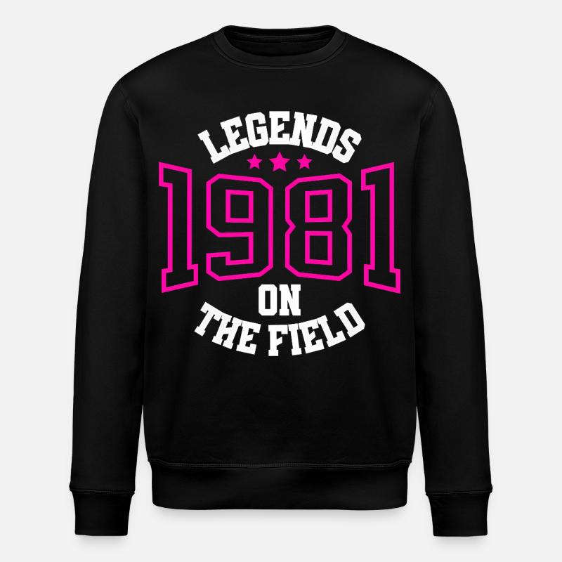 Legends 1981 on the Field - Stanley/Stella Unisex Bio-Sweatshirt ROLLER - Schwarz