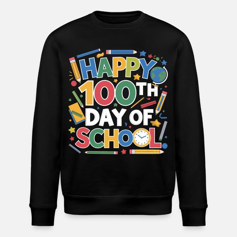 100th Day School Celebration - Stanley/Stella Unisex Bio-Sweatshirt ROLLER - Schwarz