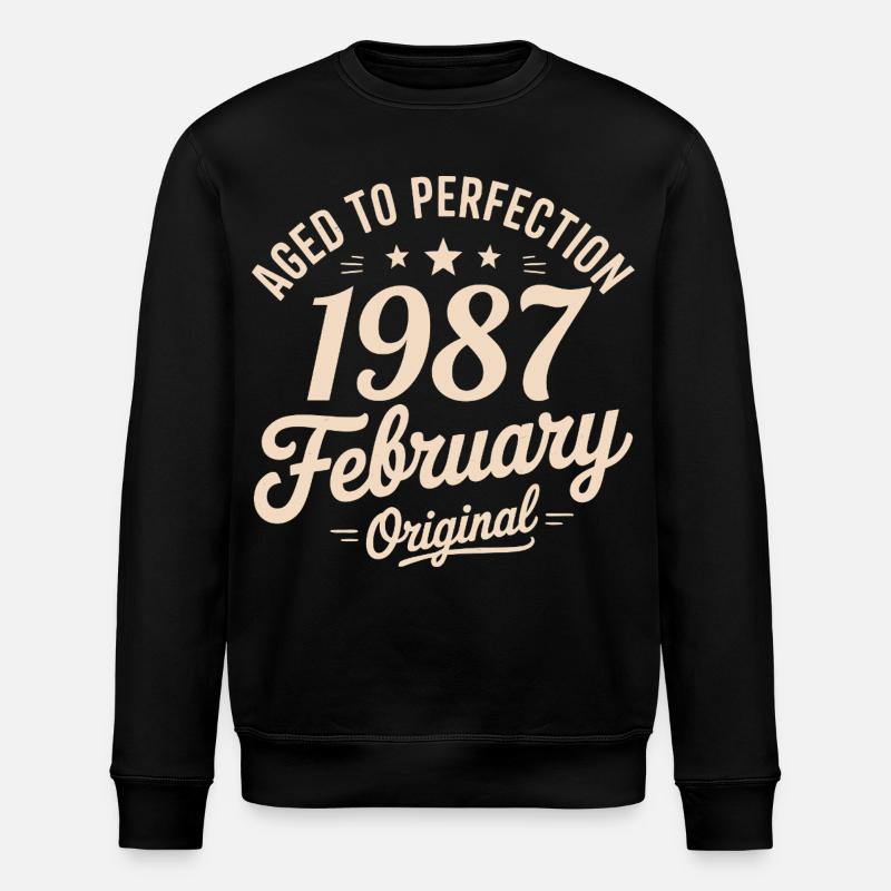 Février 1987 – Februar 1987 - Stanley/Stella Unisex Bio-Sweatshirt ROLLER - Schwarz