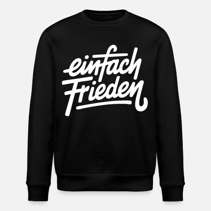 Simplement des lettres de paix - Sweat bio ROLLER Stanley/Stella Unisexe - noir
