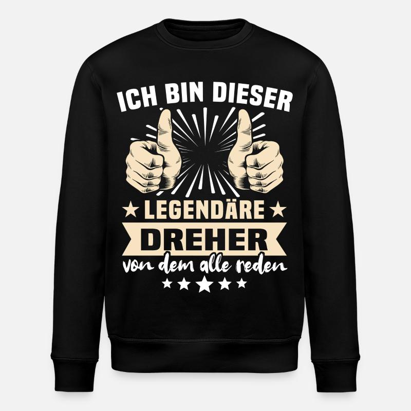 Dreher Sprüche - Stanley/Stella Unisex Bio-Sweatshirt ROLLER - Schwarz