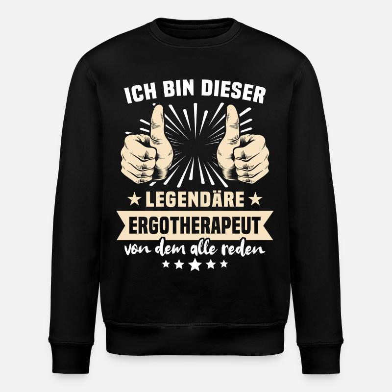 Ergotherapeut Sprüche - Stanley/Stella Unisex Bio-Sweatshirt ROLLER - Schwarz