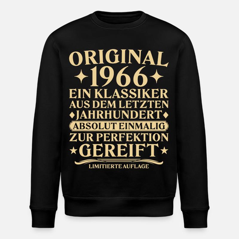Original 1966 Classic Last Century - Stanley/Stella ROLLER Unisex Organic Sweatshirt - black
