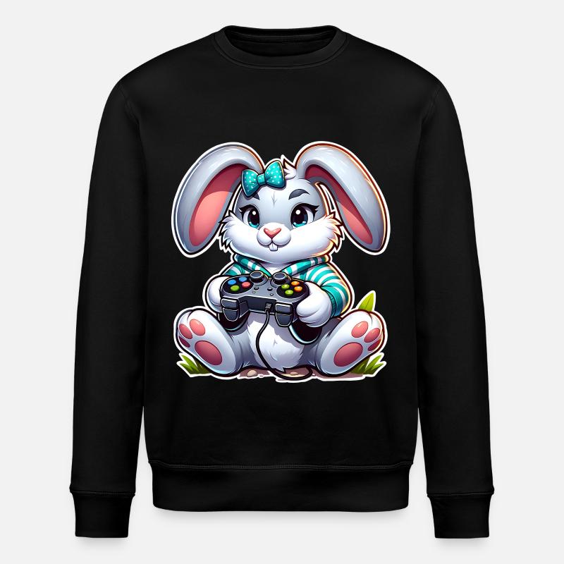 Jeux de Pâques - Sweat bio ROLLER Stanley/Stella Unisexe - noir