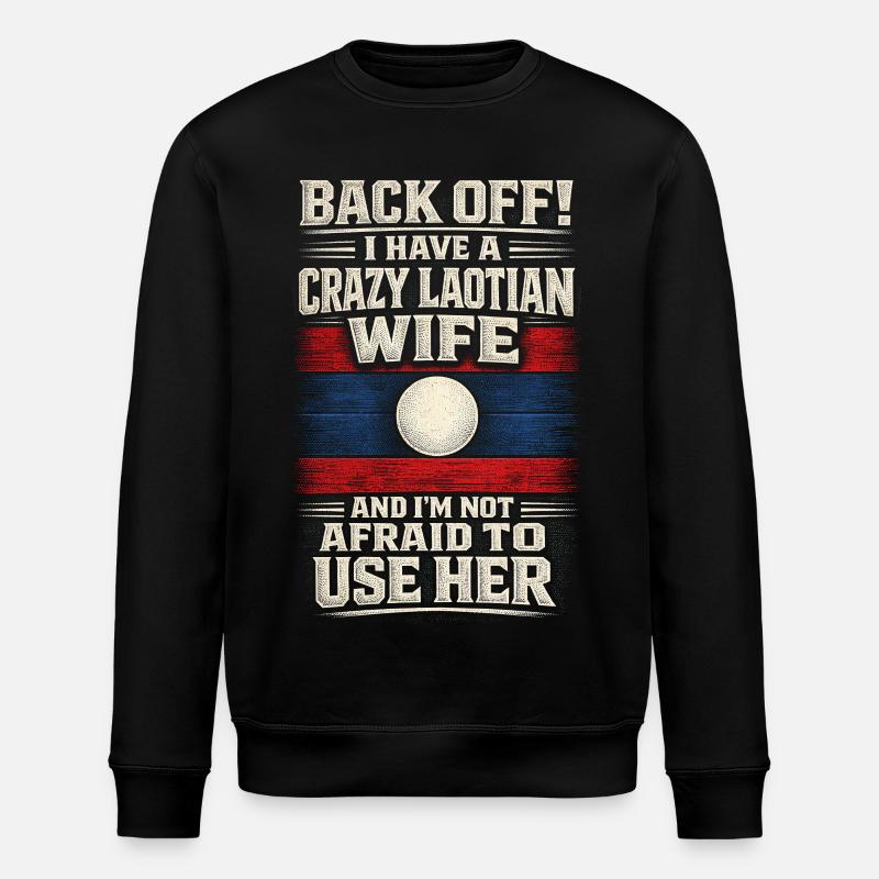 Laos Lao Root - Stanley/Stella ROLLER Unisex Organic Sweatshirt - black