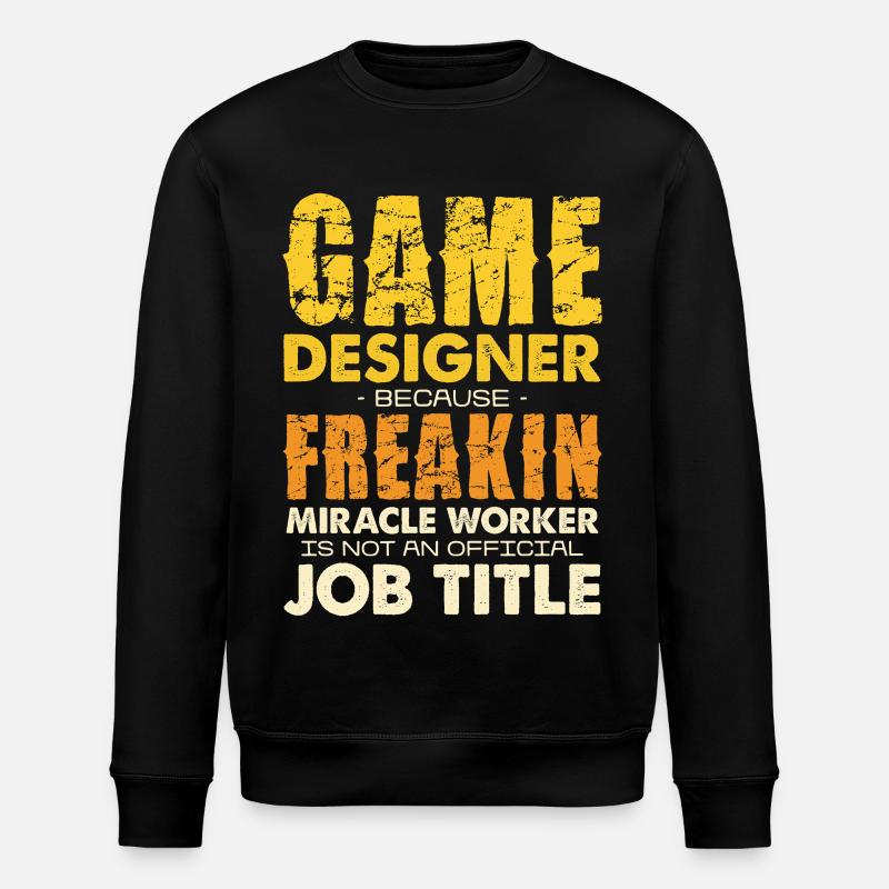 Game Designer Wunderwerker - Sweat bio ROLLER Stanley/Stella Unisexe - noir