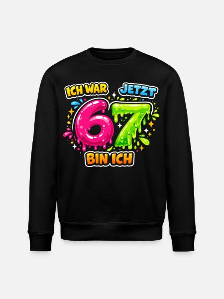 67 Six Meme Seven Génération Alpha - Sweat bio ROLLER Stanley/Stella Unisexe - noir