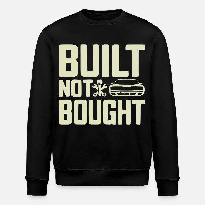 Built Not Bought Screwdriver Statement - Stanley/Stella ROLLER Unisex Organic Sweatshirt - black