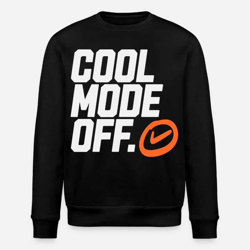 Cool mode from logo - Stanley/Stella ROLLER Unisex Organic Sweatshirt - black