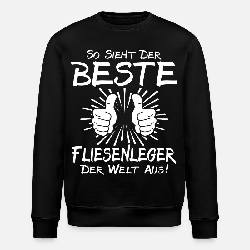 Best tiler - Stanley/Stella ROLLER Unisex Organic Sweatshirt - black
