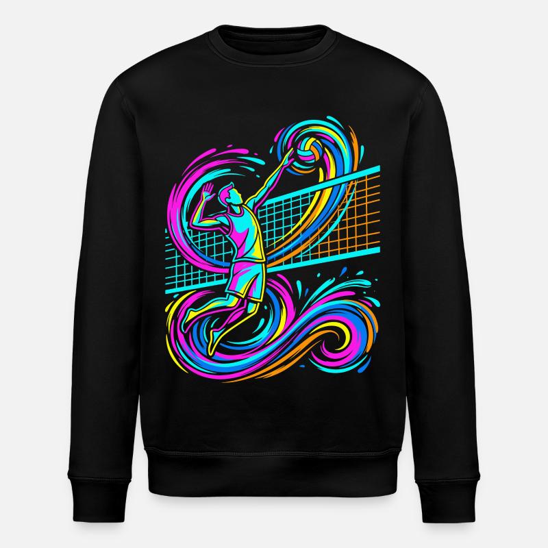 Volleyball - Stanley/Stella Unisex Bio-Sweatshirt ROLLER - Schwarz