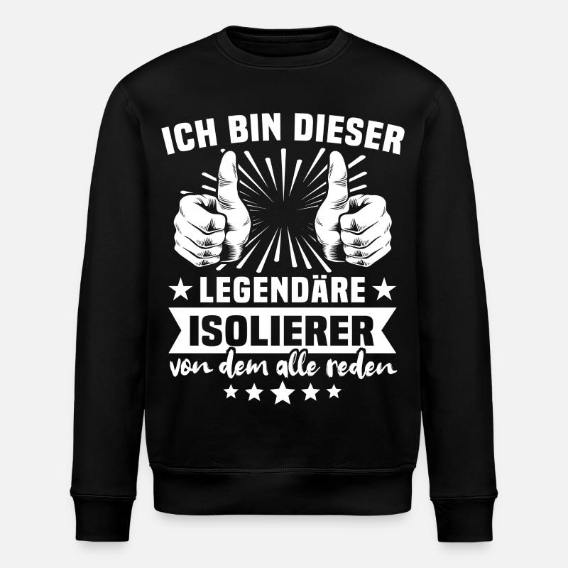 Légende de l’isolateur - Sweat bio ROLLER Stanley/Stella Unisexe - noir