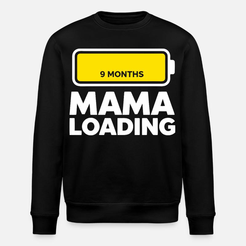 Mama Loading - Stanley/Stella ROLLER Unisex Organic Sweatshirt - black