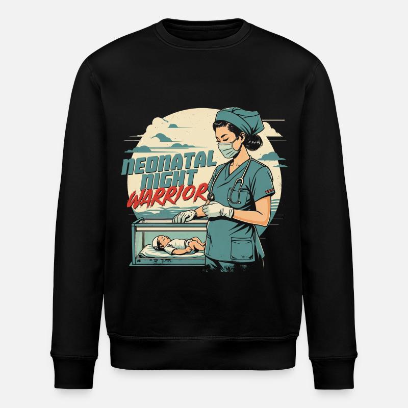 NICU Krankenschwester - Stanley/Stella Unisex Bio-Sweatshirt ROLLER - Schwarz