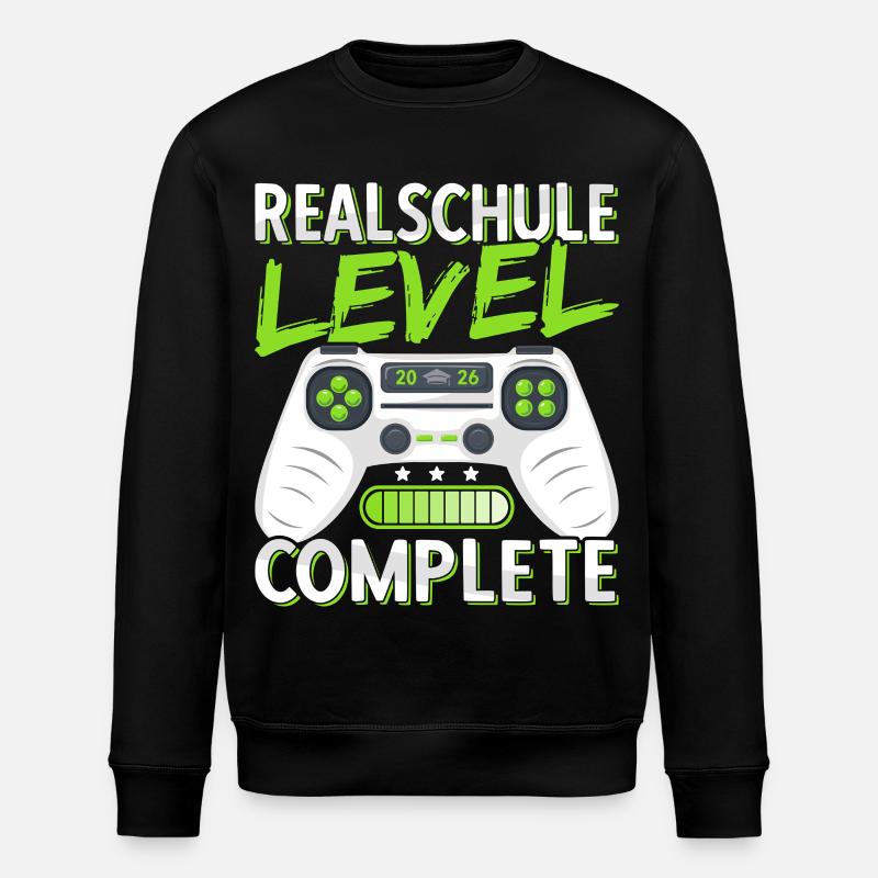 Realschule Abschluss 2026 Realschulabschluss Junge - Stanley/Stella Unisex Bio-Sweatshirt ROLLER - Schwarz
