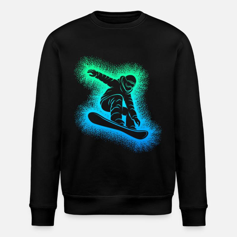 Snowboard Snowboarder Snowboarding - Stanley/Stella ROLLER Unisex Organic Sweatshirt - black