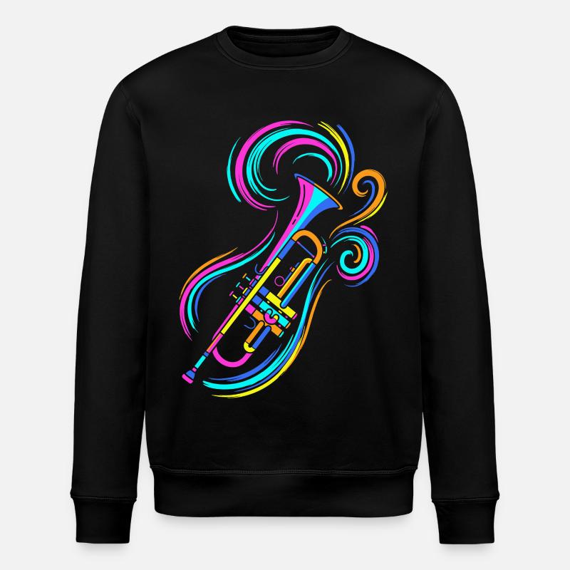 Trompette - Sweat bio ROLLER Stanley/Stella Unisexe - noir