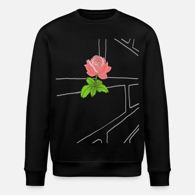 Le triomphe de la nature (rose) - Stanley/Stella ROLLER Unisex Organic Sweatshirt - black