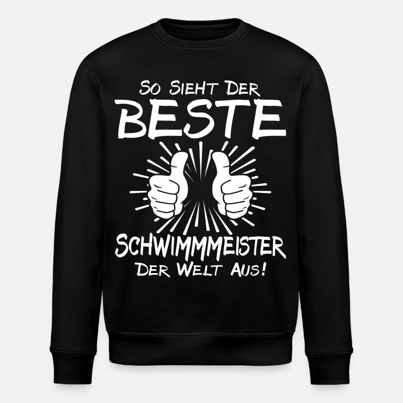 Best Swimming Master - Stanley/Stella ROLLER Unisex Organic Sweatshirt - black