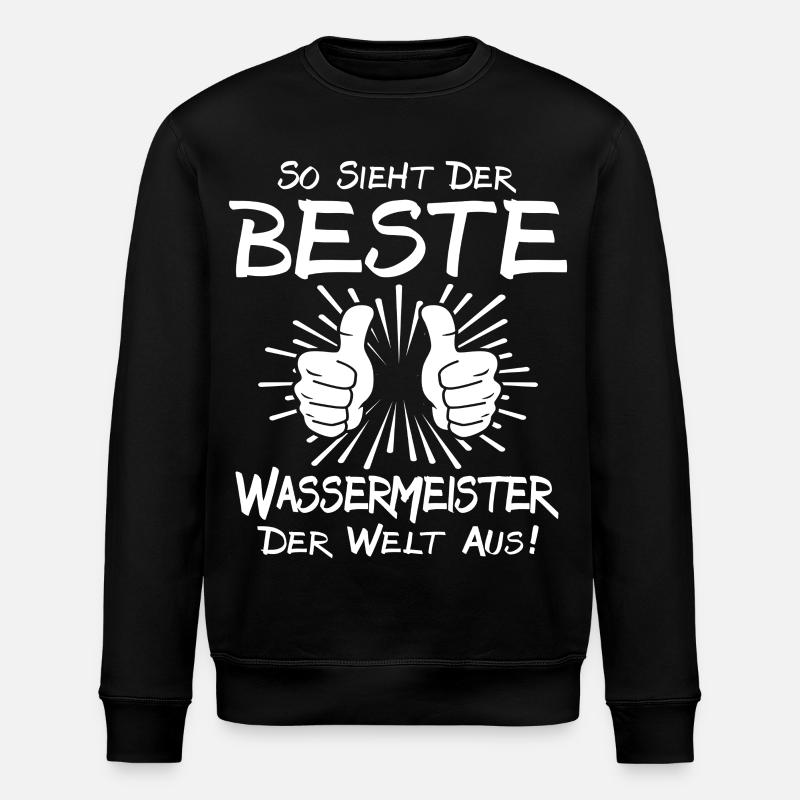 Best Water Master - Stanley/Stella ROLLER Unisex Organic Sweatshirt - black