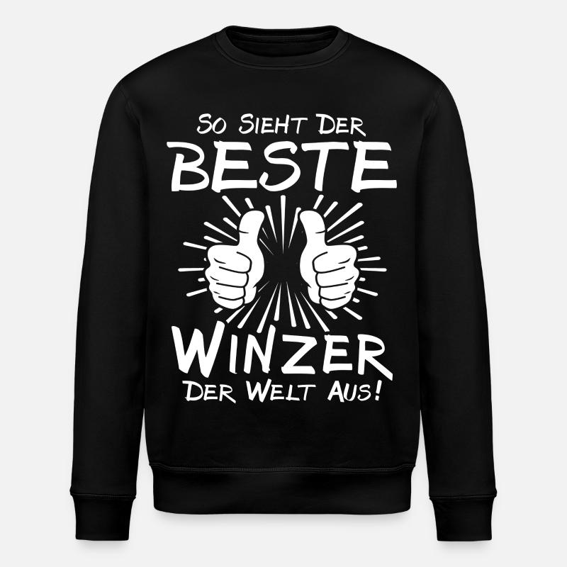 Best Winemaker - Stanley/Stella ROLLER Unisex Organic Sweatshirt - black